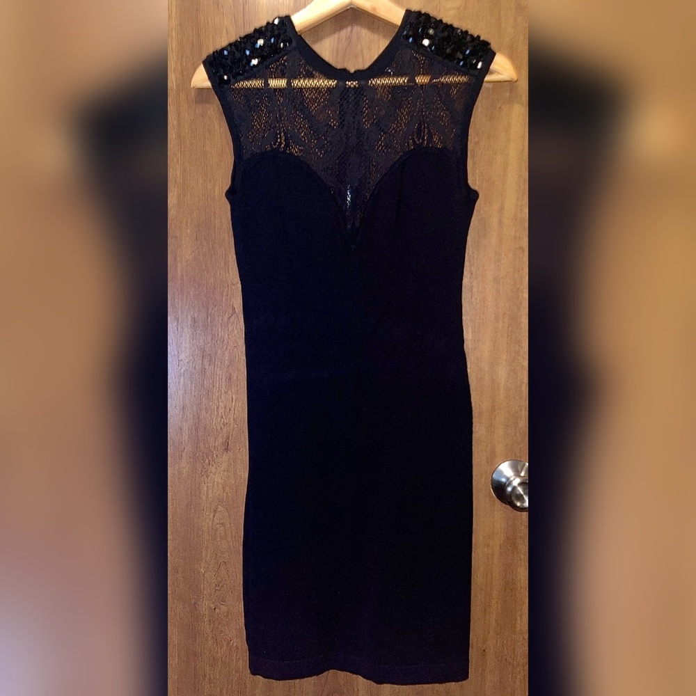 Guess Body Contour Black Dress
